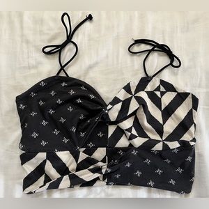 Urban outfitters front twist crop top